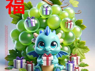 Hello 2024 3d ai dalle design graphic design 그래픽