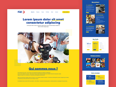 Shooting Services Landing Page Concept photo shoot photo shoot ui photo shooting shooting service shooting service ui