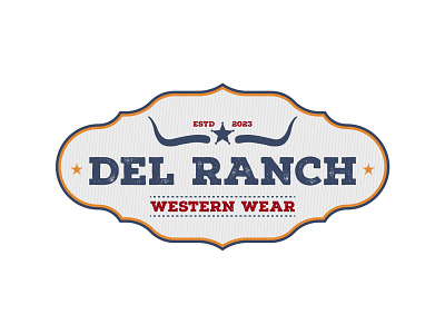 DelRanch Patch Design brand designer branding cap design cowboy graphic designer logo logo designer logo ideas logo maker logos patch patch design patch work ranch ranch logo ranch patch rancher rodeo rodeo logo