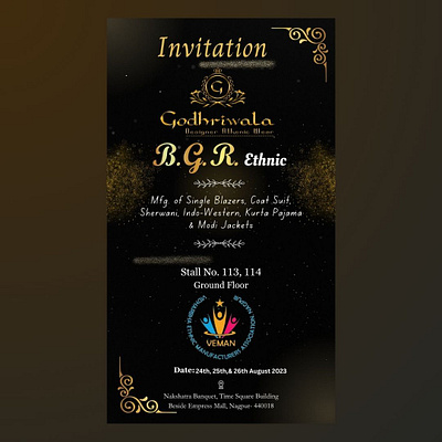 Invitation Design black theme design deign graphic design invitation design invitation post logo design social media post