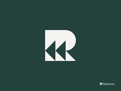 RiseArrow archer arrow bow branding ecommerce forward growth logo logo designer moving negative space next r r letter r logo revenue rewind rise success target