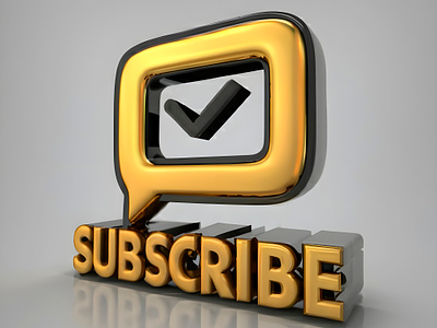 3d subscribe button 3d animation branding graphic design logo media motion graphics social social media ui vector