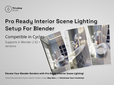 Pro Ready Interior Scene Lighting Setup 3d 3d design 3d rendering dayscene eveningscene graphic design illustration interior nightscene