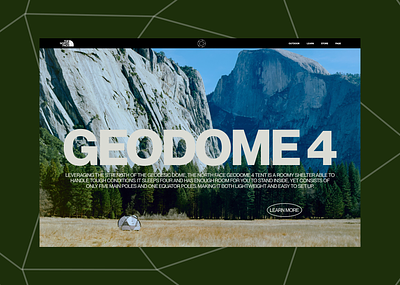Geodome 4 [The North Face] brutalist geodome graphic graphic design minimalism outdoor thenorthface ui ux ui web web design