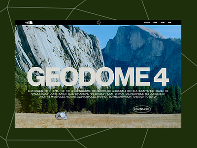 Geodome 4 [The North Face] brutalist geodome graphic graphic design minimalism outdoor thenorthface ui ux ui web web design