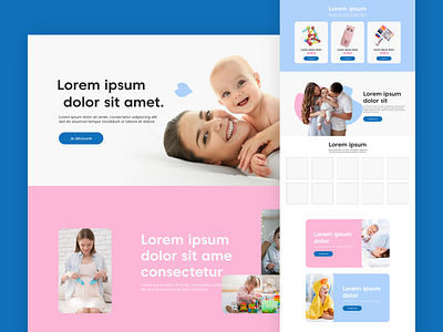 Baby Products Ecommerce Store baby accessories baby accessories ui baby ecommerce baby landing page baby products baby products ui baby shop baby store baby ui baby website