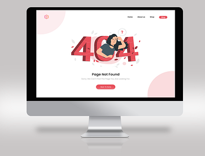 Error 404 web page 404 error page not found ui uiux web design webpage