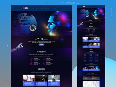 Artificial Intelligence Web ai dashboard ui uiux web website