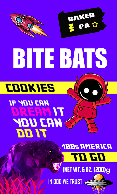 Bite Bats Packing design cookies 3d animation branding design graphic design illustration logo ui ux vector