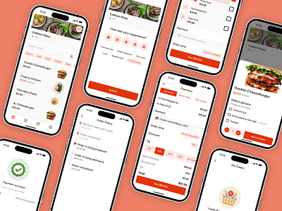 Order management mobile app branding mobile mobile app order order food ux design uxui wireframe