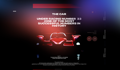 Ferrari racing team - Landing page concept graphic design ui