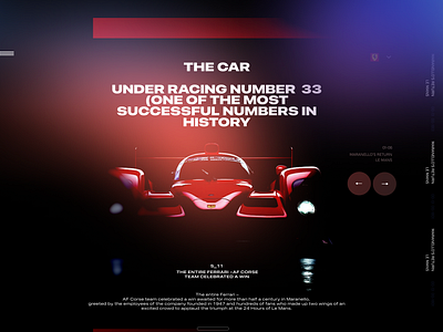 Ferrari racing team - Landing page concept graphic design ui