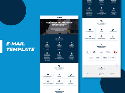 Business E-Mail Template branding business business email template design email email mockup email template figma illustration mockup photoshop ui ui ux design vector website design