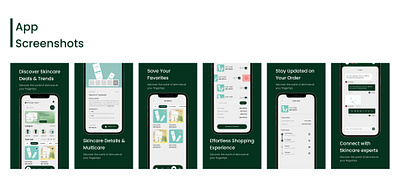 Skincare Ecommerce Mobile App UI Design mobile app mobile screen mobileui screen design ui
