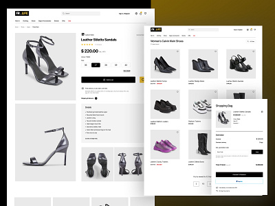 E-commerce website design figma idea service uxui design website