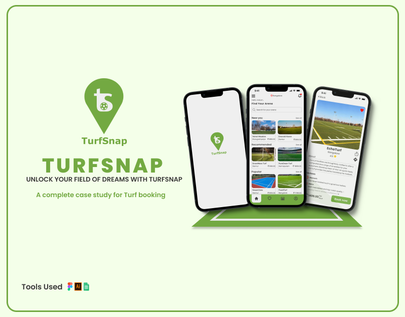 TurfSnap Turf booking application UI by Darshan AP on Dribbble