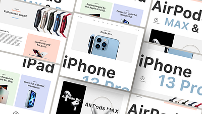 iStore apple branding creative design ecommerce iphone landing page product design store ui ux website