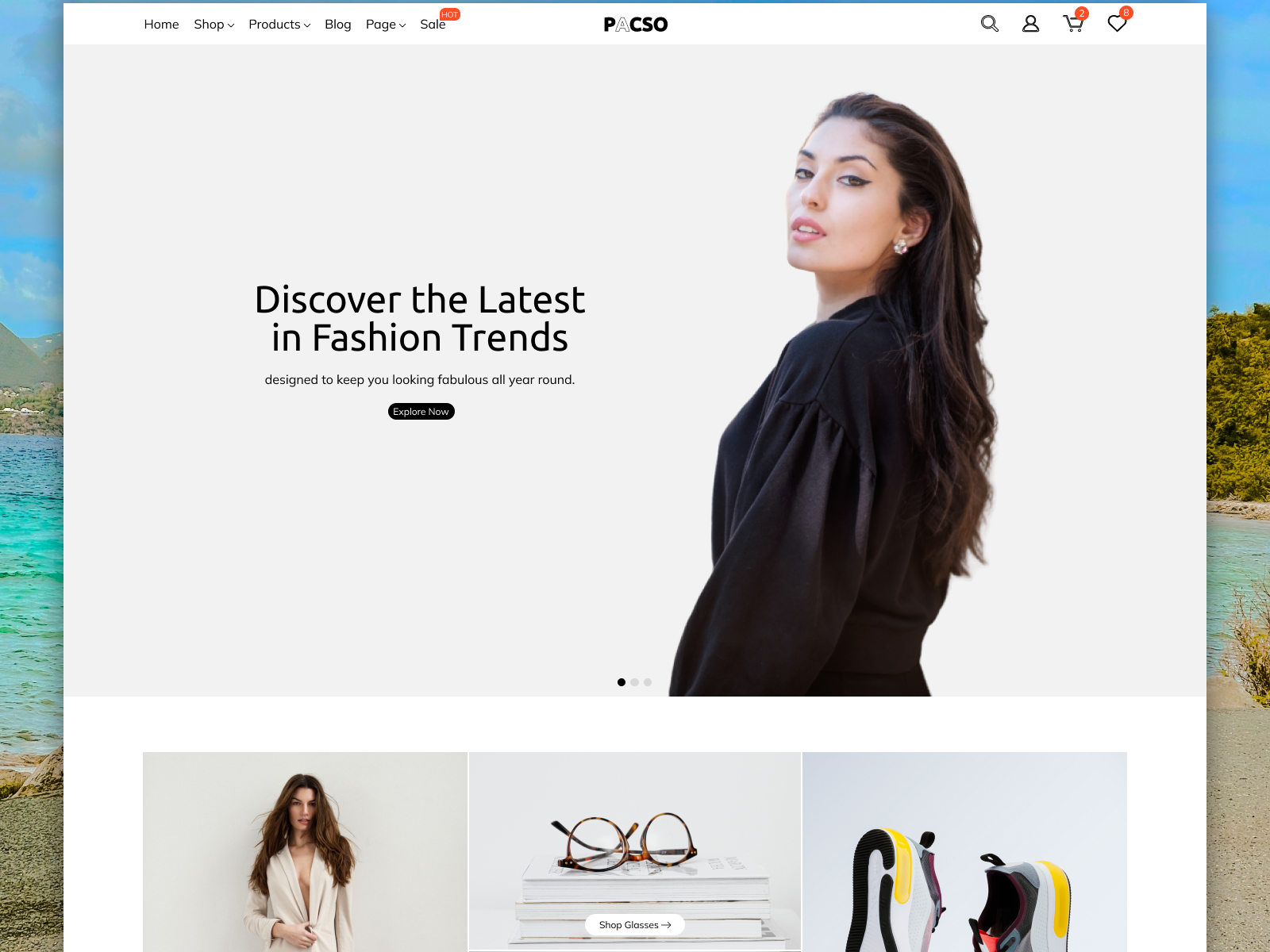 Fashion website design by Muhammad Shahkar on Dribbble