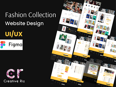 Fashion Collection Website Design in Figma. ecommerce website design figma ui ui design uiux user interface ux design web design website design