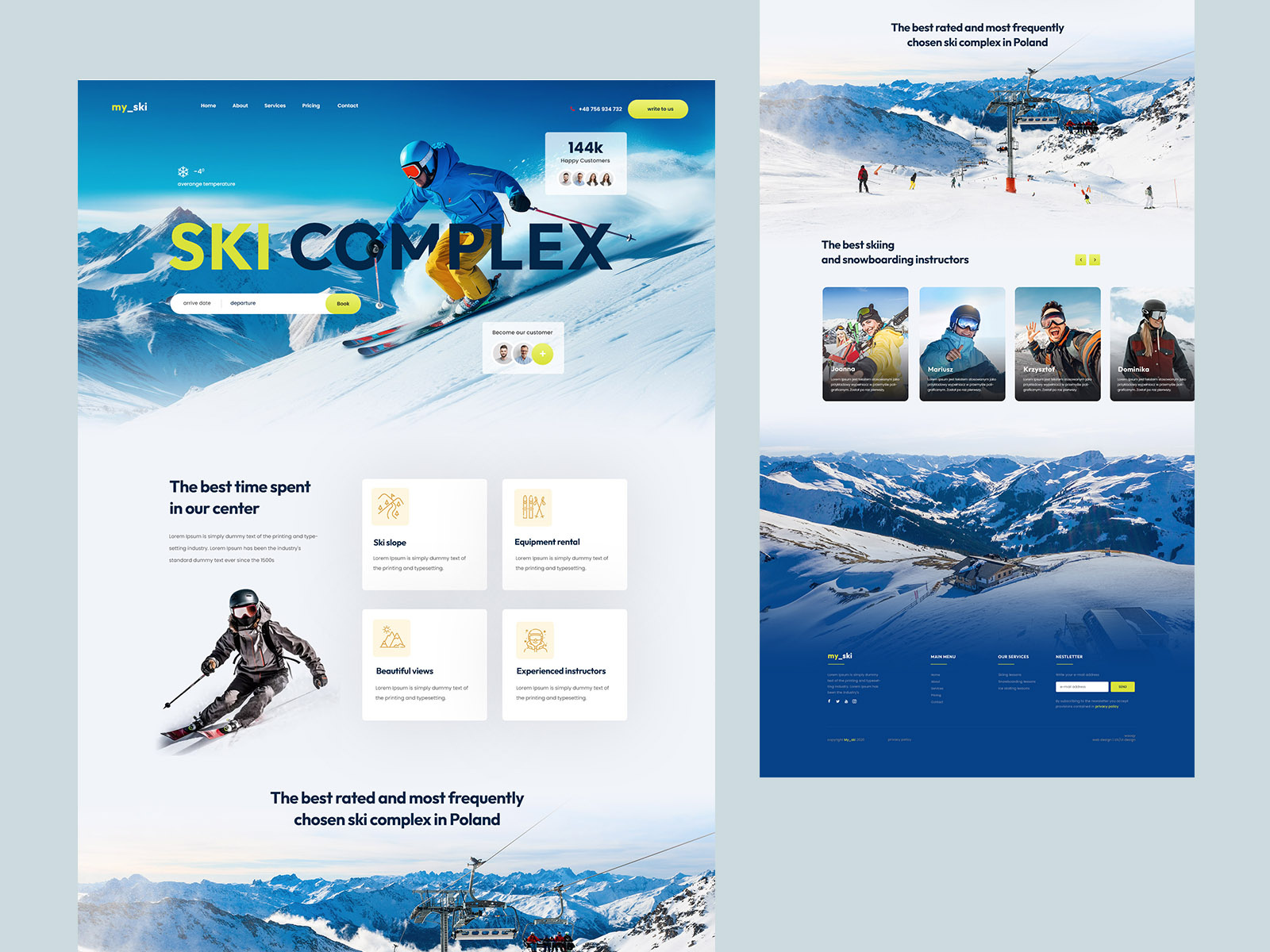 Ski Complex by Łukasz on Dribbble