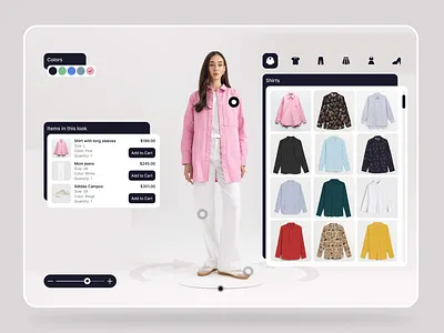 E-commerce AR app ar branding clothes design development e commerce ecommerce fashion figma hero screen ui uxui