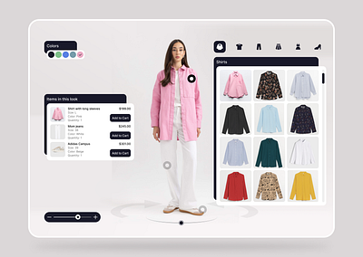 E-commerce AR app ar branding clothes design development e commerce ecommerce fashion figma hero screen ui uxui