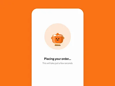 Loader made in Figma animation food loading motion order ui