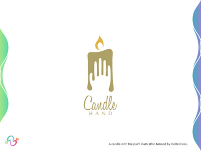 Candle Hand Logo body brand design brand designer candle finger hand light logo design logo designer logo for sale logo idea logo inspiration logomark logotype massage palm romantic spa therapy zzoe iggi