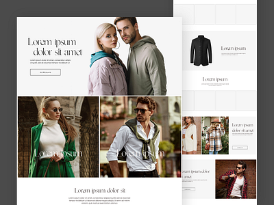 Fasion & Clothing Store Landing Page clothing ecommerce clothing landing page clothing shop clothing store clothing ui clothing ui design clothing web design clothing website fashion ecommerce fashion landing page fashion shop fashion store fashion ui fashion web design fashion website