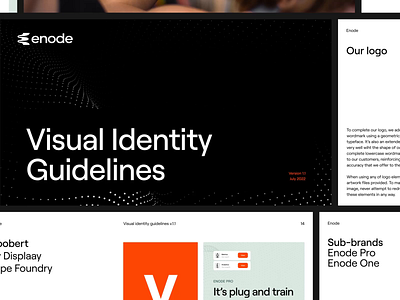 Enode - Brand Guidelines animation brand brand book brand guidelines brand strategy branding colors fitness graphic design guidelines interaction logo logotype mockups motion naming product design training typography visual identity