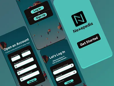 LogIn Design for an APP appdesign graphic design mobileapp design ui uidesign