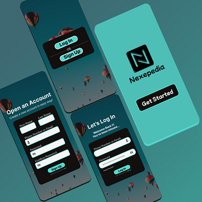 LogIn Design for an APP appdesign graphic design mobileapp design ui uidesign