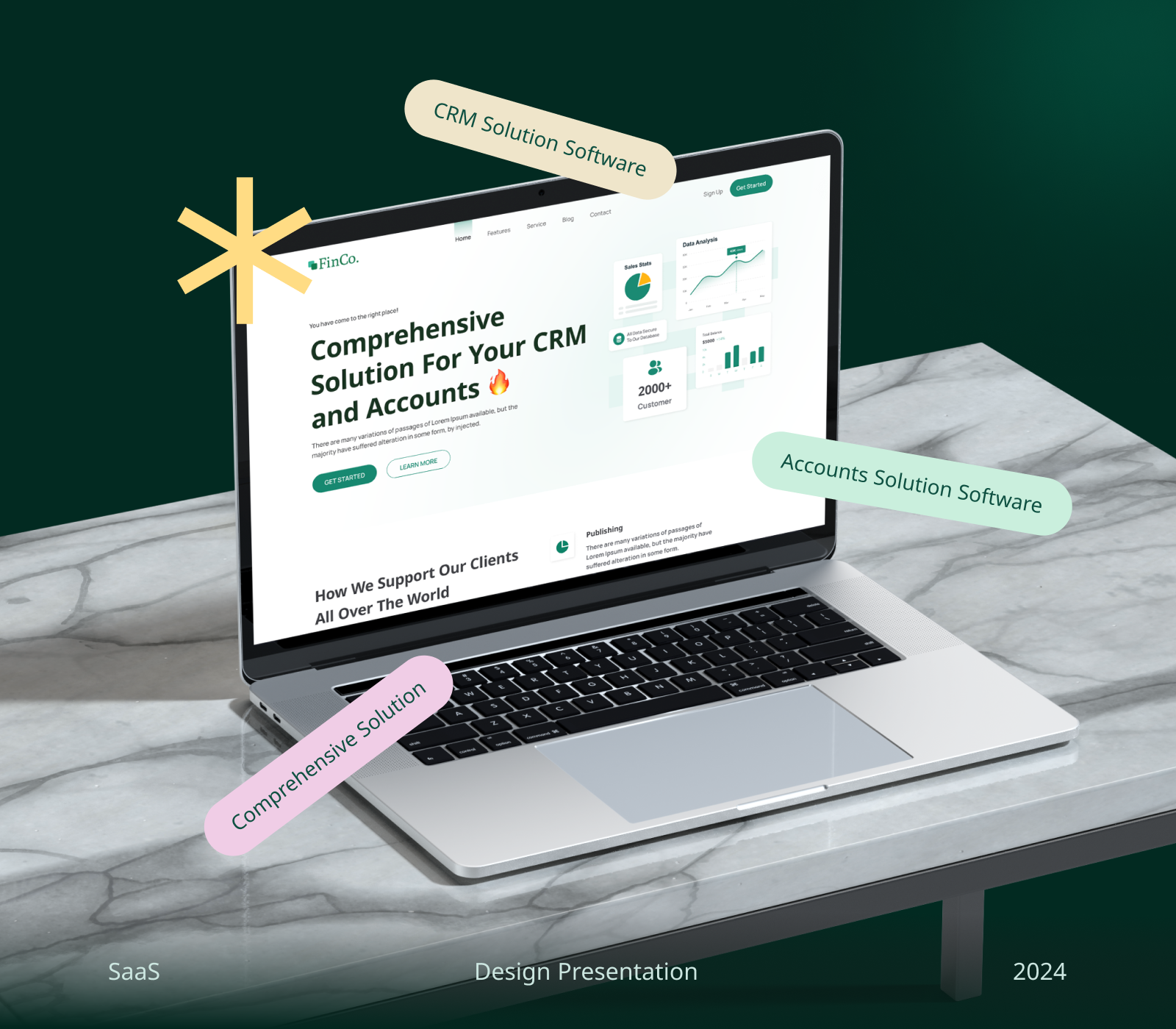 SaaS Landing Page Design | CRM | HR | Account | Payroll. expert designer figma landing design landing page design saas saas design saas landing saas landing page ui designer uiuux uiux designer visual designer web design website design