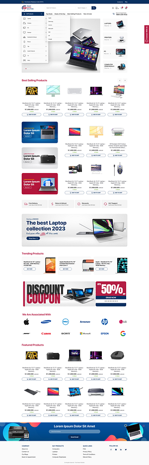 Electronic E-Commerce Website UI Design by Dilip kumar dhruv on Dribbble