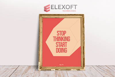 Motivational Quote Design | Elexoft Technologies 3d animation branding graphic design logo motion graphics ui