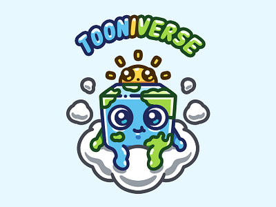 Tooniverse Logo Mascot cute doodle logo mascot