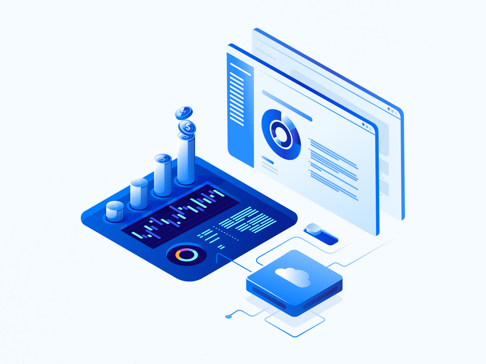 Software product MVP app development backend brand illustration branding cloud computing cloud data cloud infrastructure cloud service cloudscape data analytics development it product low code mvp product marketing programming software testing ui illustration web illustration