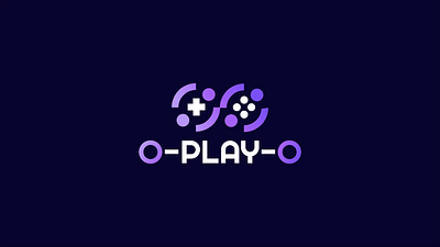 Logo Animation for o-play-o 3d animation branding circle design flat game game center gif graphic design illustration logo logo animation logotype motion graphics purple round table ui violet