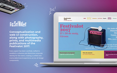 Festivalot 2017 branding design desktop festival graphic design music photography ui