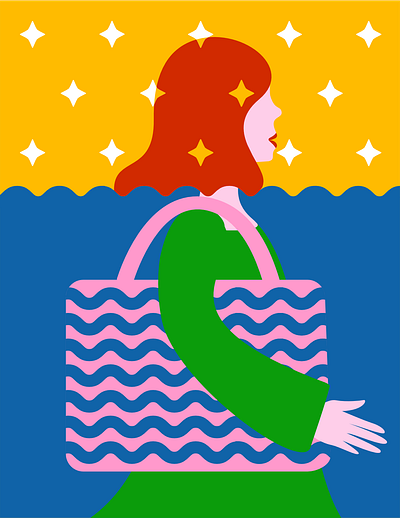 ✨Finland✨ finland girl illustration stars waves