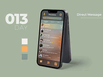 #DailyUI Challenge #013 - Direct Message 013 calls challenge ui chat chat app daily ui dailyui dialogues direct message instant message message app send message whatsapp