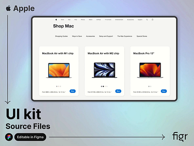 Make Apple UI Your Own apple apple ui branding design ecommerce editable figma free kit landing page modern ui redesign samsung template ui ui design ui kit ui ux web design website