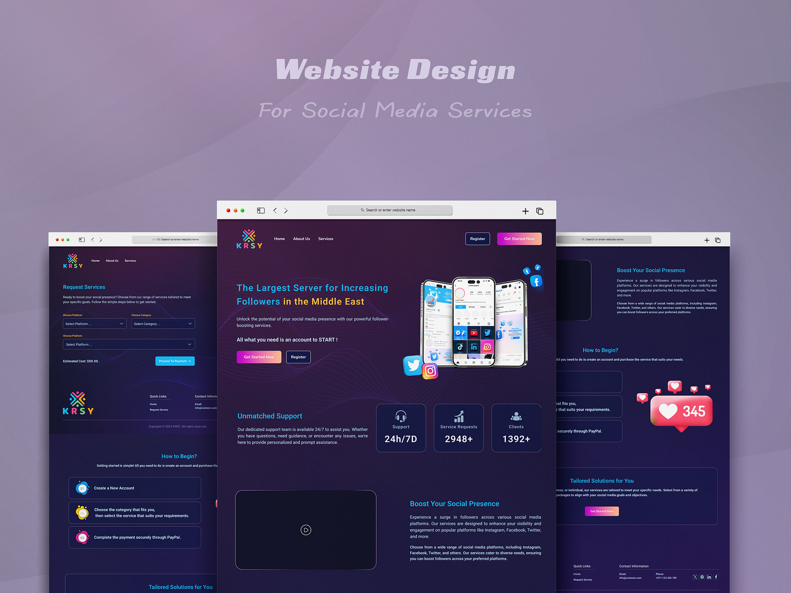 Social Media Boost UI/UX Design by hla shindeah on Dribbble