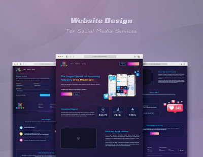 Social Media Boost UI/UX Design boostingservice digitalmarketing dribbbleshowcase graphic design graphicdesign socialmedia ui uiuxdesign userexperience webdesign
