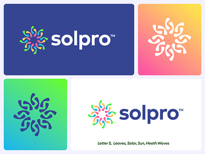 Solpro - Logo Design branding creative logo design energy environment health heat identity design jeroen van eerden light logo nature power pro sol solar sun wave