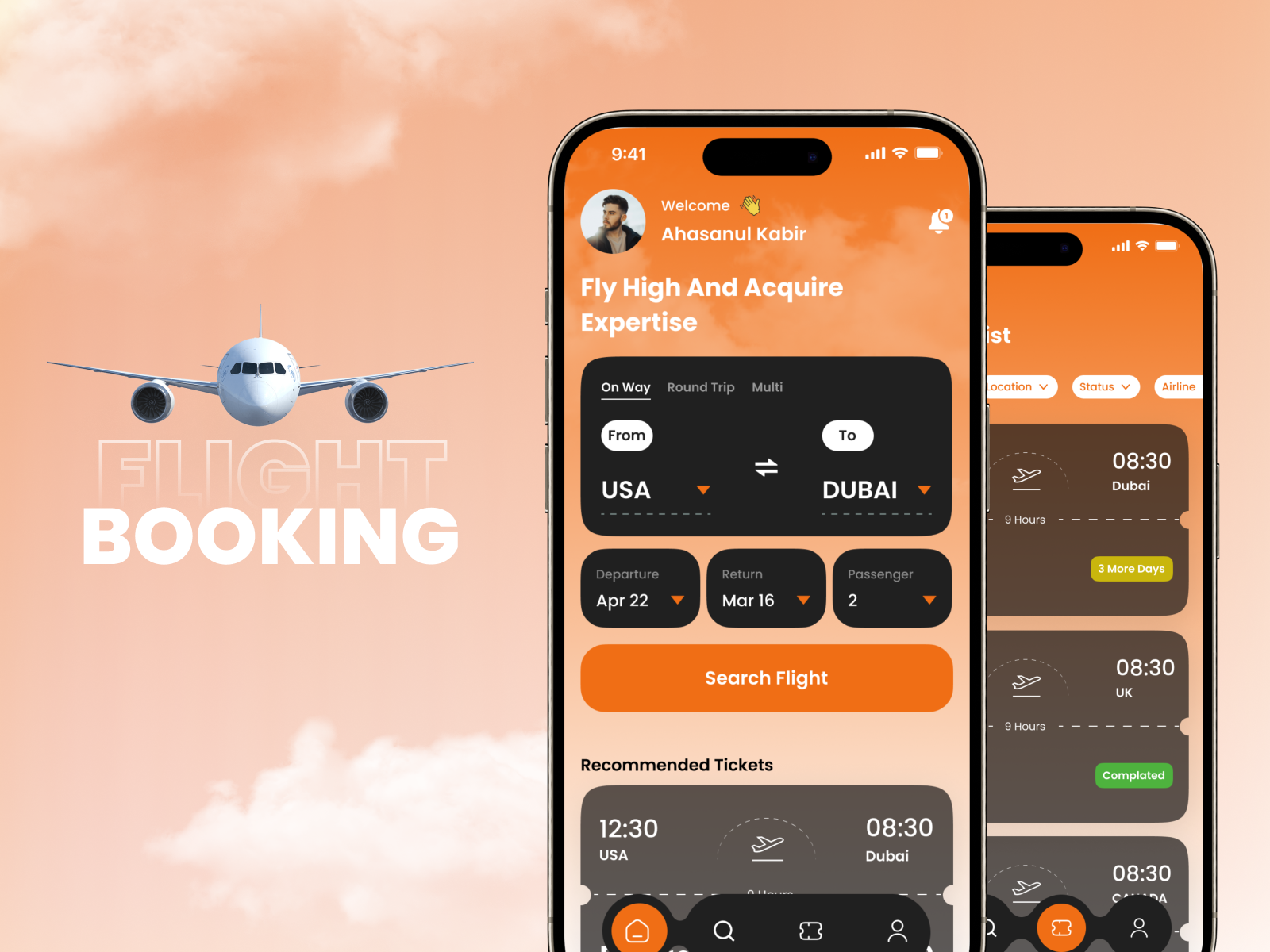 Navigating the Skies: Flight Booking Mobile App by Softvence Mobile for 