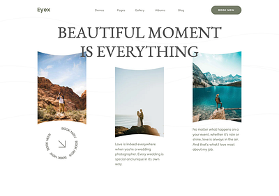 Eyex 128 photography photography website portfolio professional responsive typography webdesign webdevelopment webflow