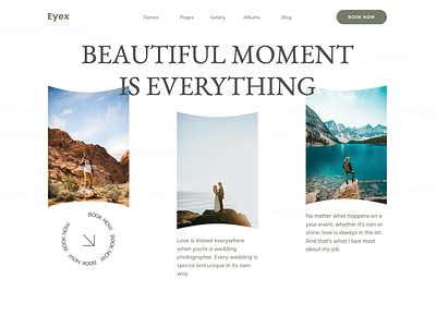 Eyex 128 photography photography website portfolio professional responsive typography webdesign webdevelopment webflow