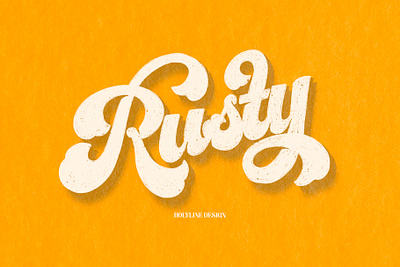 Rusty Lettering bold font crafting display hand drawn lettering letters logo logotype retro script timpelapse type