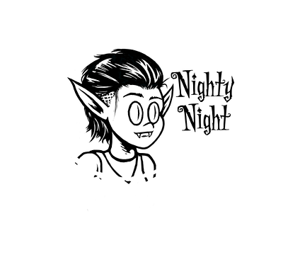 Young Nighty Night art comic dark elf design eric cantwell fairie fairy goblin graphic novel halloween illustration nighty night rogue mercury spook trans
